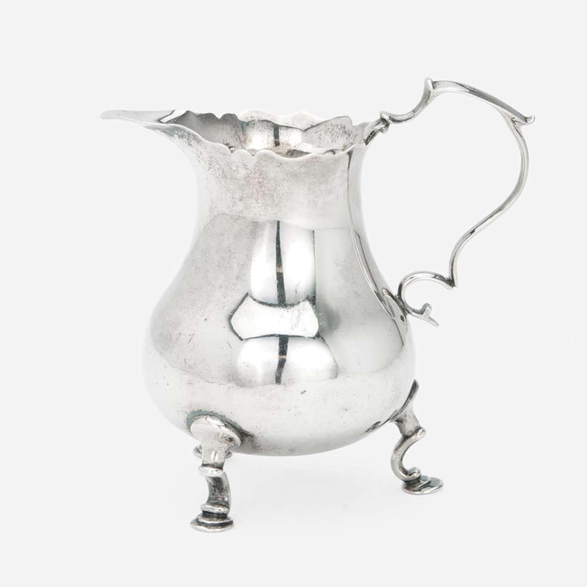 A silver cream pot Adrian Bancker (1703-1772), New York, NY, circa 1740