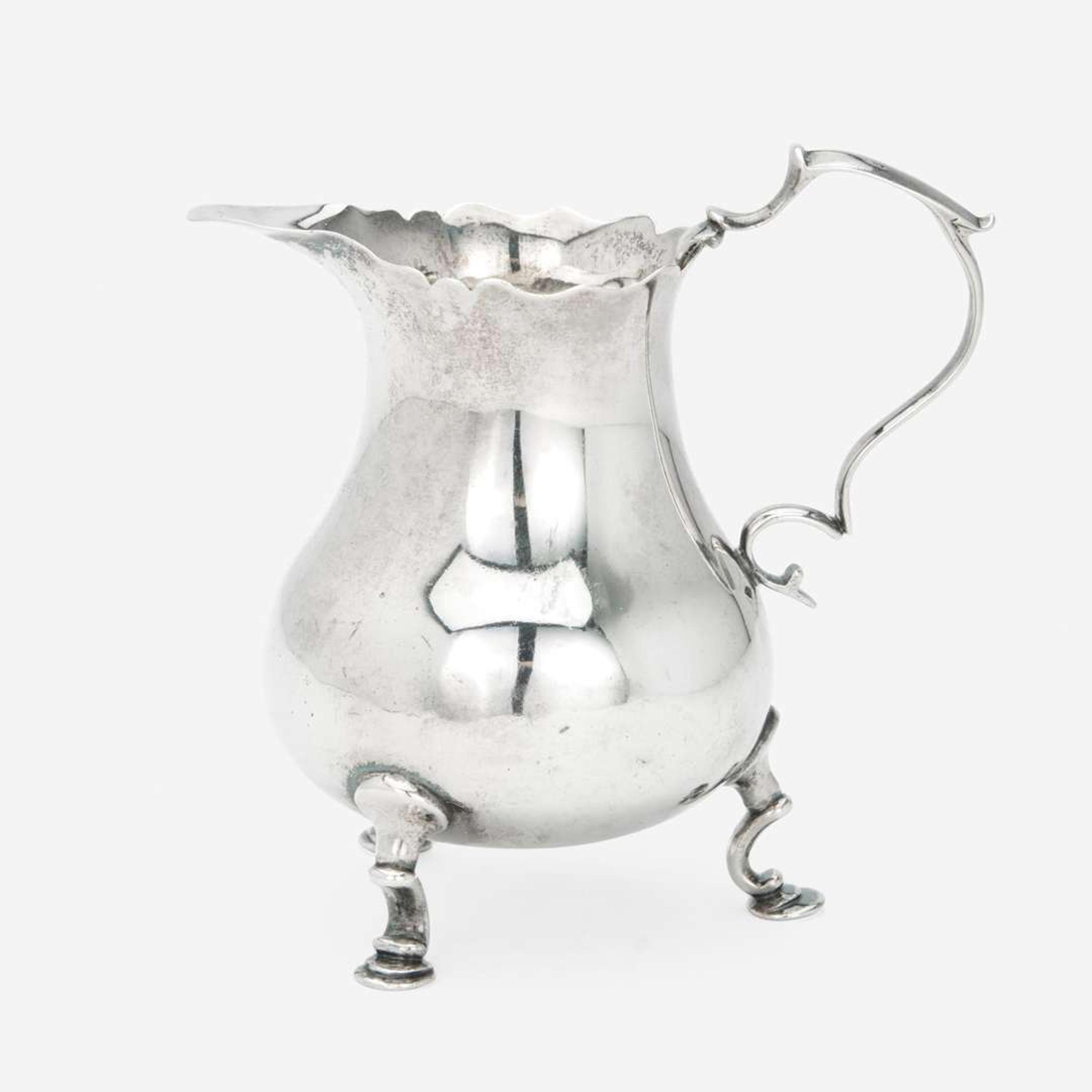 A silver cream pot Adrian Bancker (1703-1772), New York, NY, circa 1740