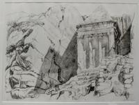 Philip Pearlstein, (American, b. 1924), Tomb of Zacharia, 1986
