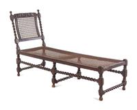 A William and Mary Carved Oak Daybed