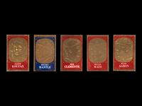 A Complete Set of 1965 Topps Embossed Baseball Cards Featuring Multiple Hall of Famers (72/72)