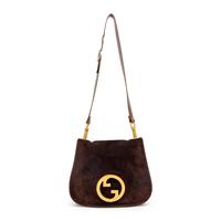 Gucci, Blondie Suede Shoulder Bag