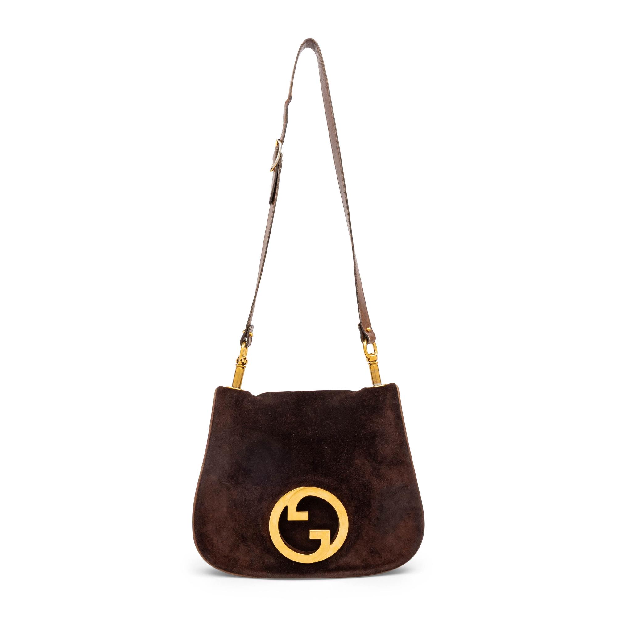 Gucci, Blondie Suede Shoulder Bag
