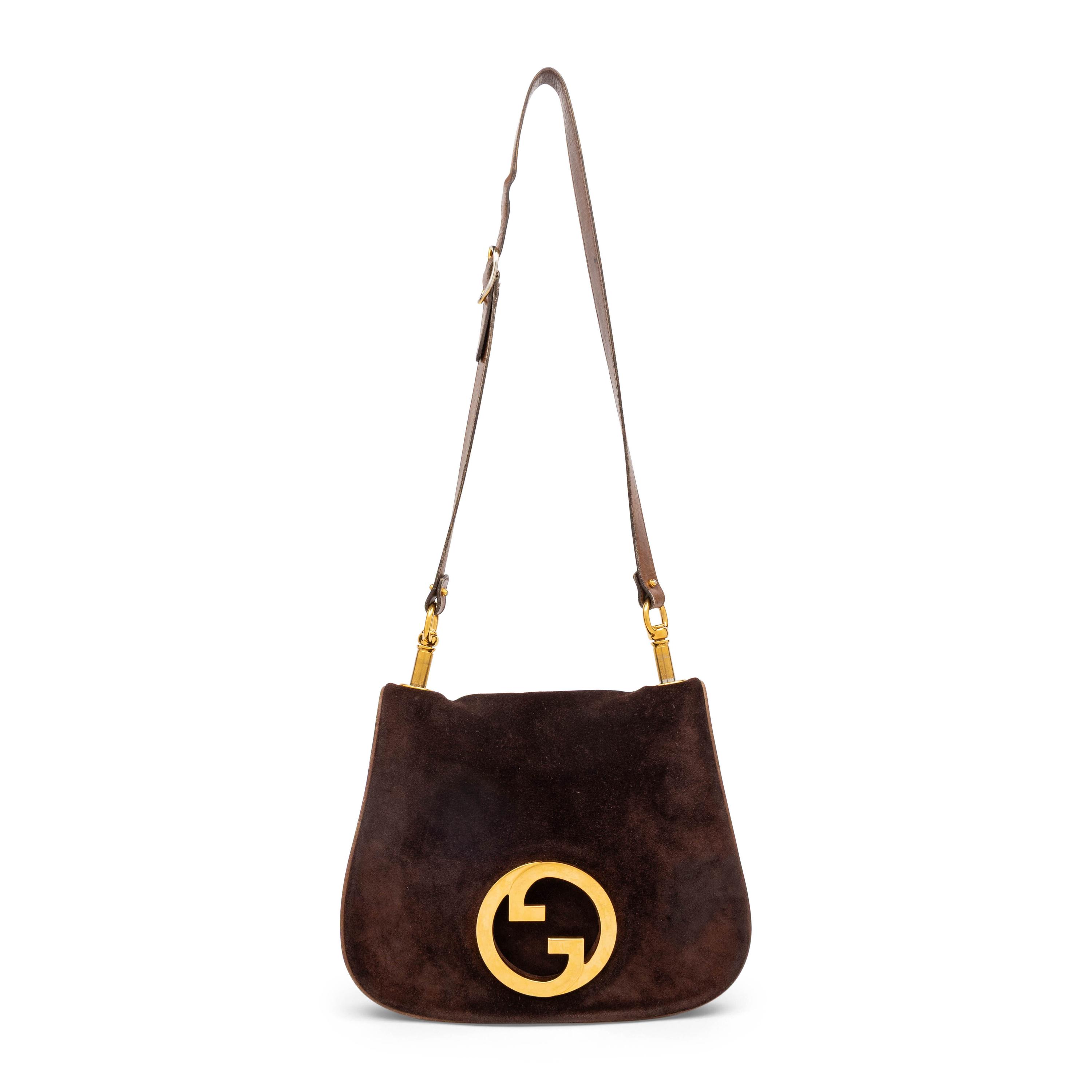 Gucci, Blondie Suede Shoulder Bag