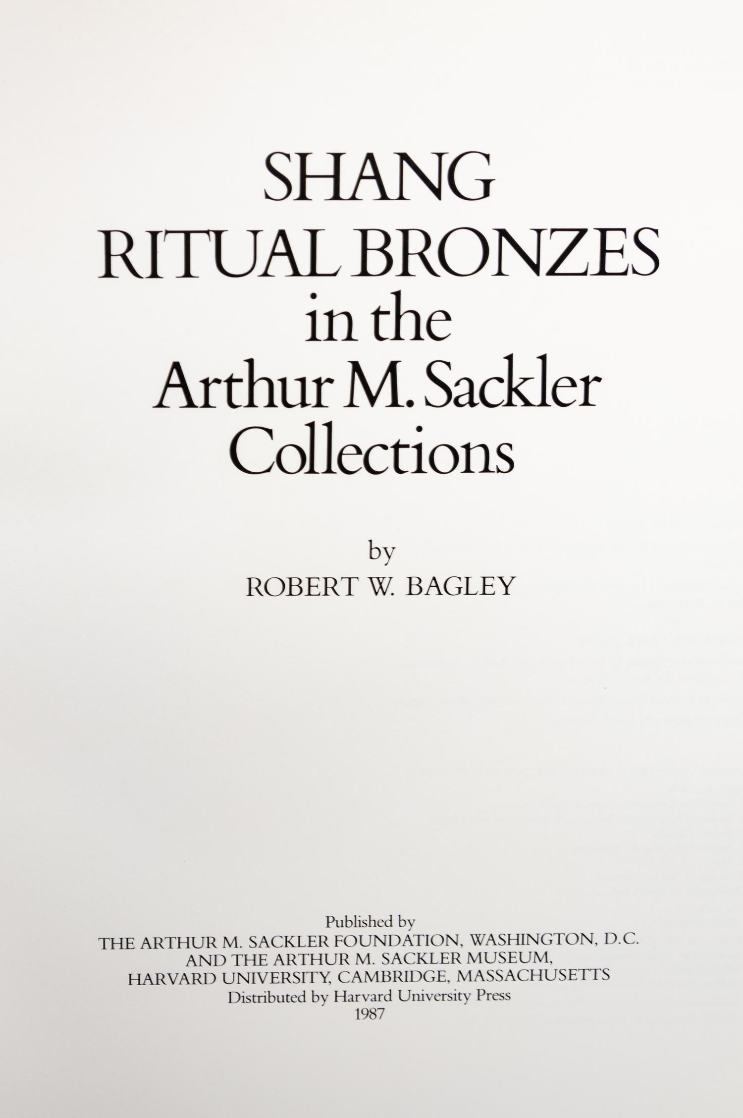 [BRONZES] A group of works about Chinese Bronzes, comprising: