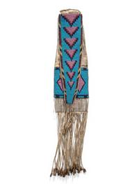 Blackfeet Beaded Hide Tobacco Bag, Published