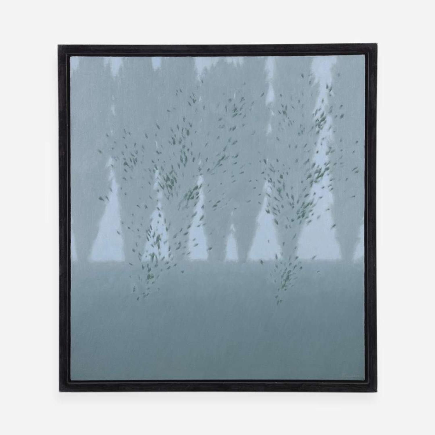 Robert Kipniss (American, b.1931) Landscape w/ green leaves
