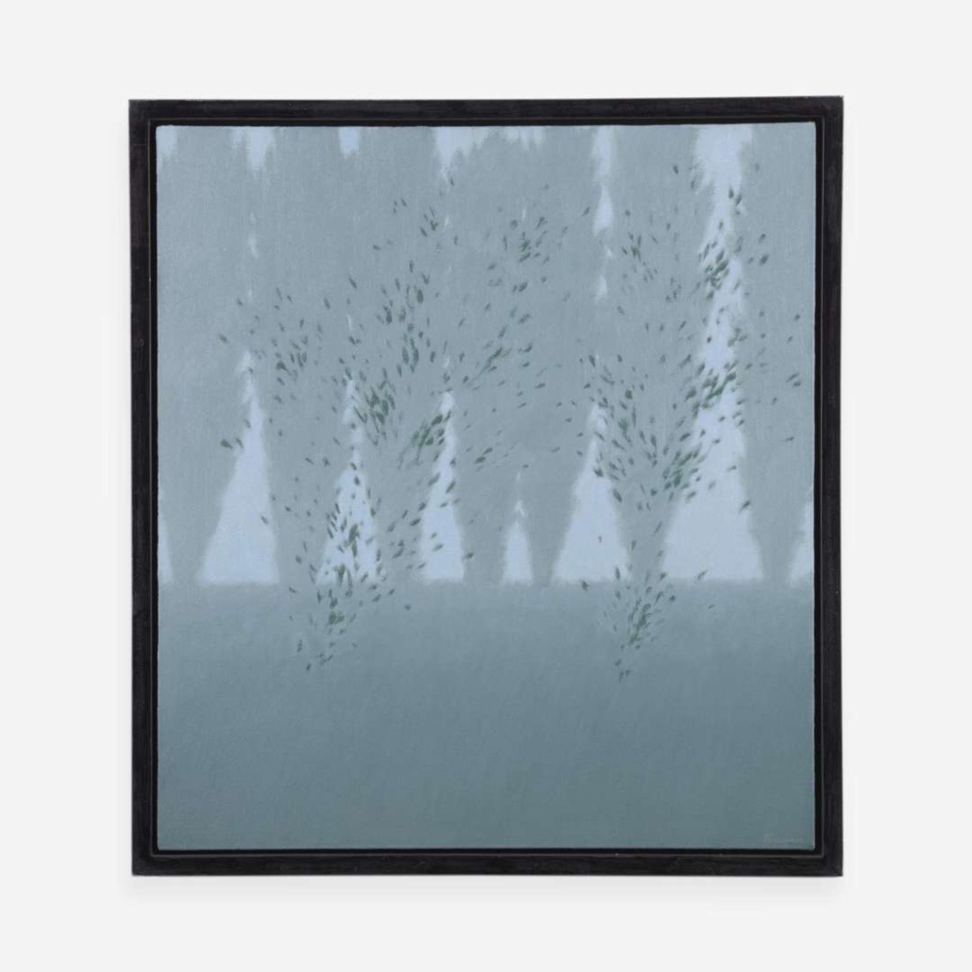 Robert Kipniss (American, b.1931) Landscape w/ green leaves