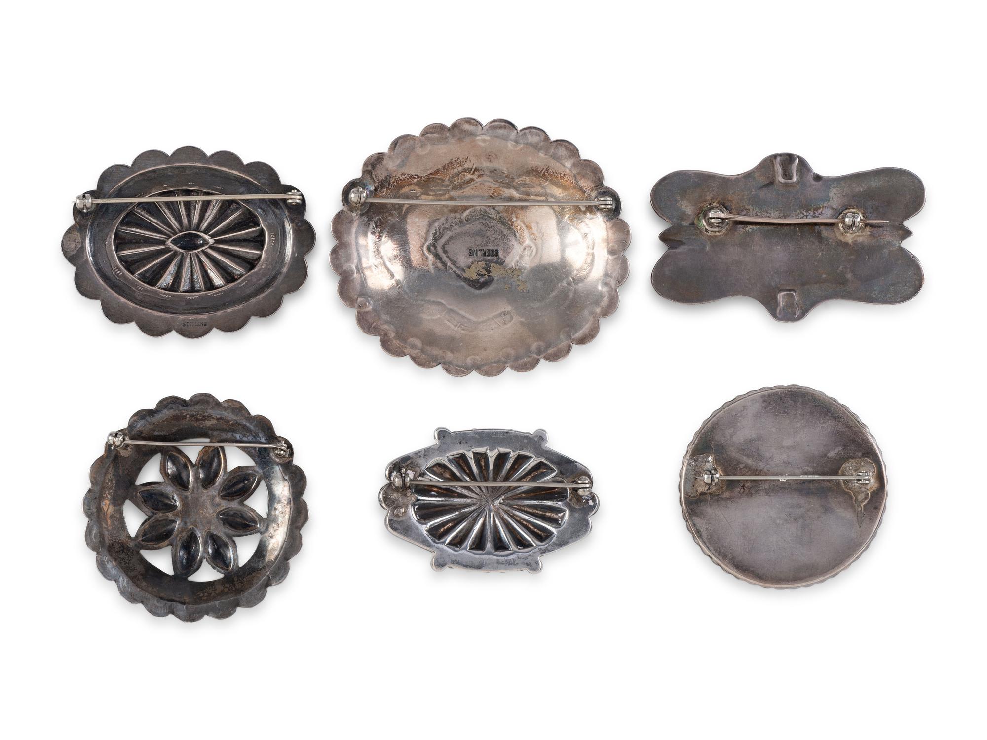 Navajo Silver and Turquoise Pins / Brooches