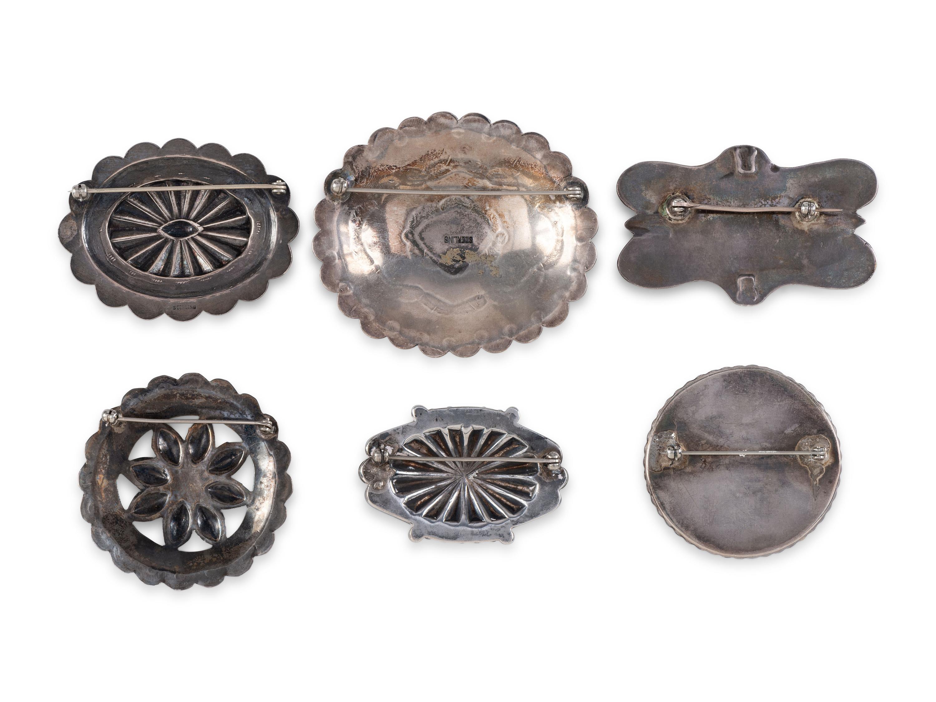 Navajo Silver and Turquoise Pins / Brooches