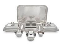 A Collection of Silver-Plate Serving Trays — Late 19th Century and Later