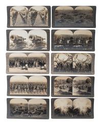 [EARLY PHOTOGRAPHY]. A large collection of approx. 400 stereoviews and 3 stereoviewers.