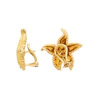 TIFFANY & CO., YELLOW GOLD STARFISH EARRINGS