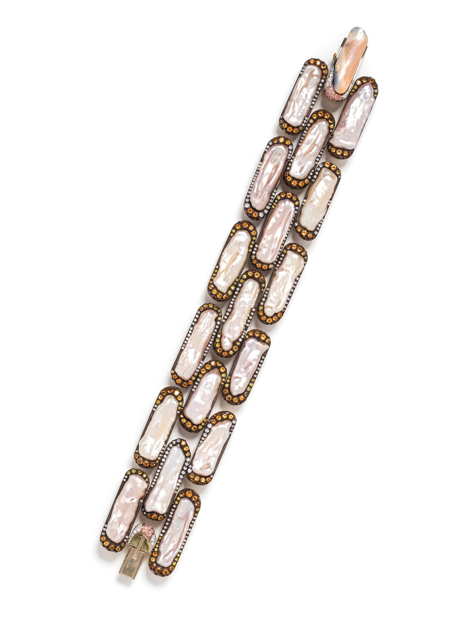 NICHOLAS VARNEY, MULTIGEM 'BRICK' BRACELET