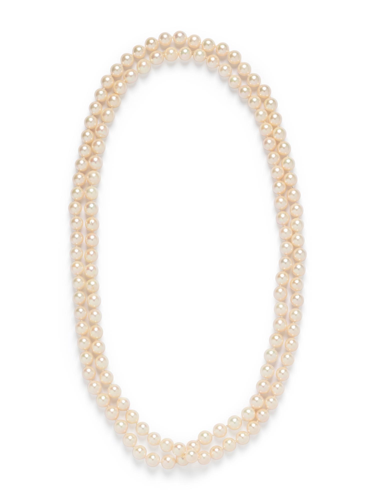 CULTURED PEARL AND DIAMOND SET