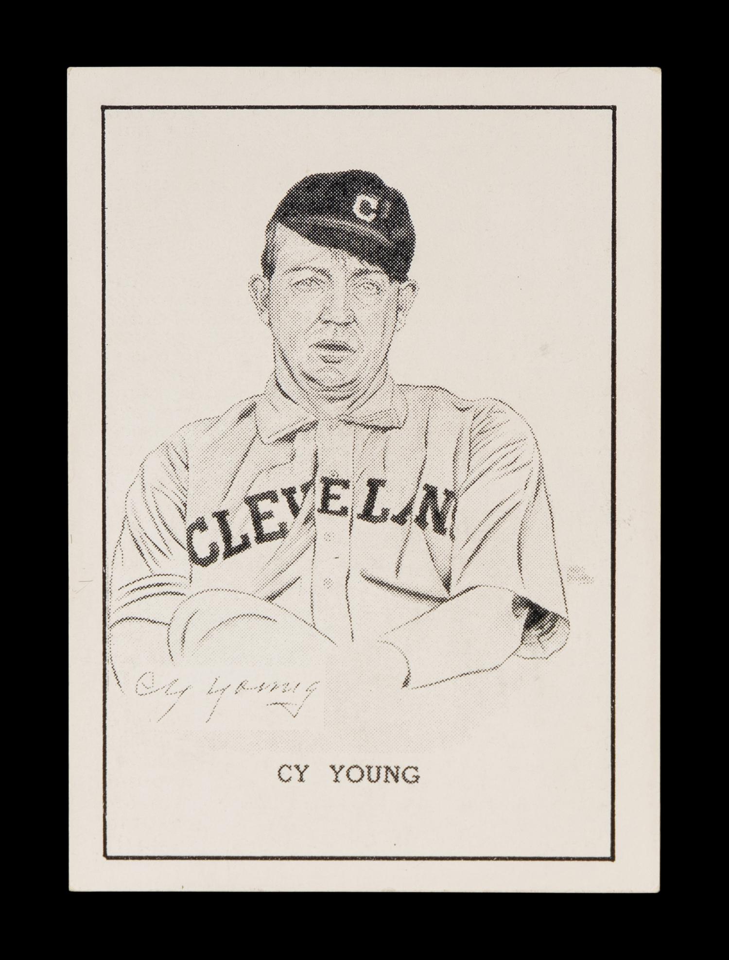 A Cy Young Signed Autograph Cut (JSA Letter),