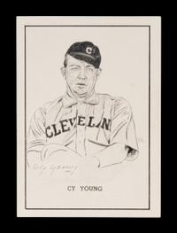 A Cy Young Signed Autograph Cut (JSA Letter),