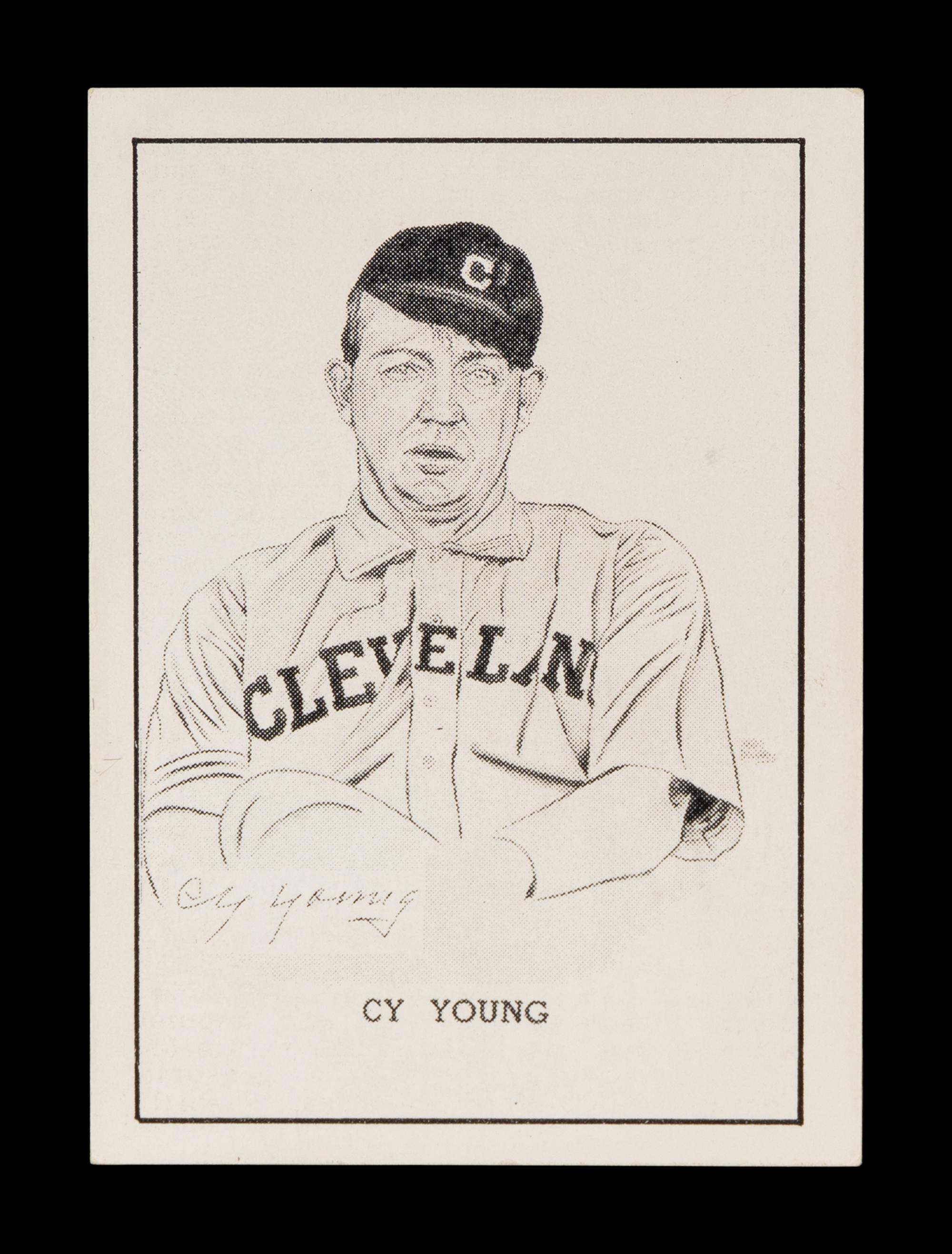A Cy Young Signed Autograph Cut (JSA Letter),