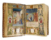 CIRCLE OF ATTAVANTE DEGLI ATTAVANTI (GABRIELLO DI VANTE) (active Florence, c. 1452-c. 1520/25) The Carafa Hours, Use of Rome, in Latin, illuminated manuscript on parchment [Italy, Florence, c. 1490–1500]