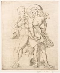 Reginald Marsh, (American, 1898-1954), The League Print, 1949