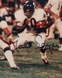 A Group of Walter Payton and Gale Sayers Signed Autograph Photos (Beckett Authentication Services Letters BAS Certified),