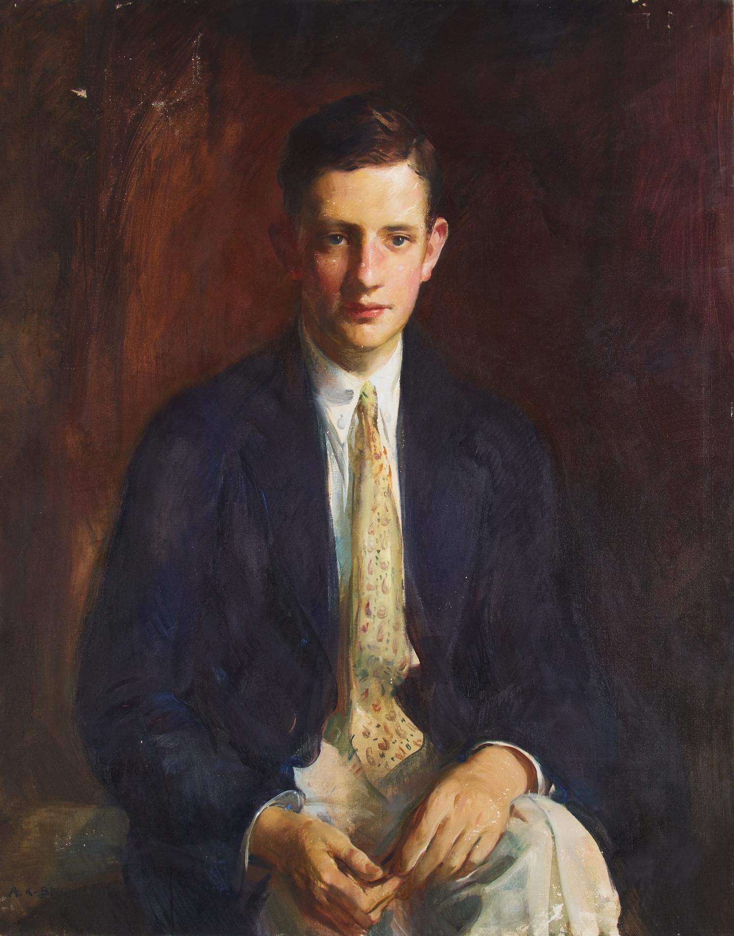 Two Works: Portrait of James A. Waller; together with Boy with Hawk (2)