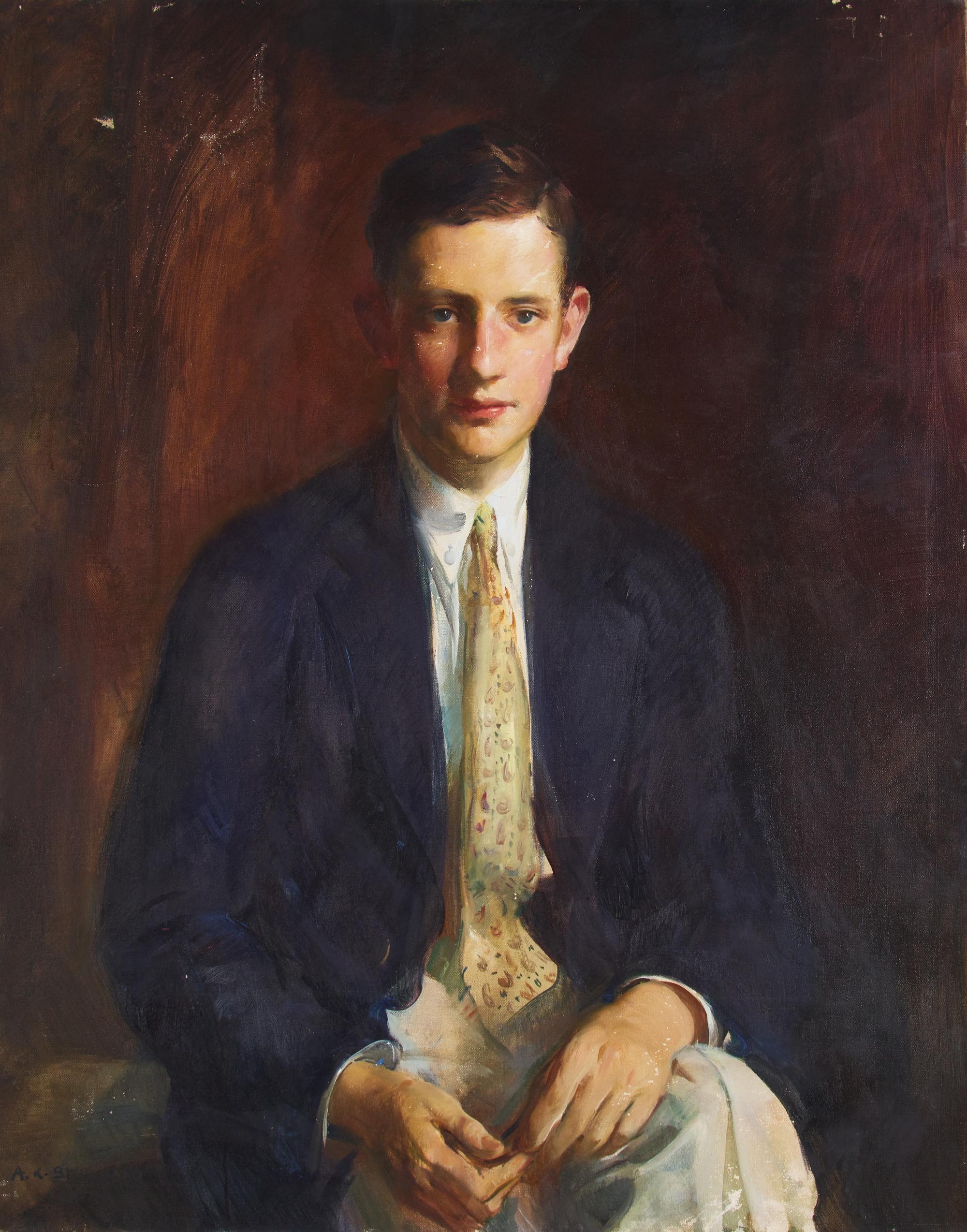 Two Works: Portrait of James A. Waller; together with Boy with Hawk (2)