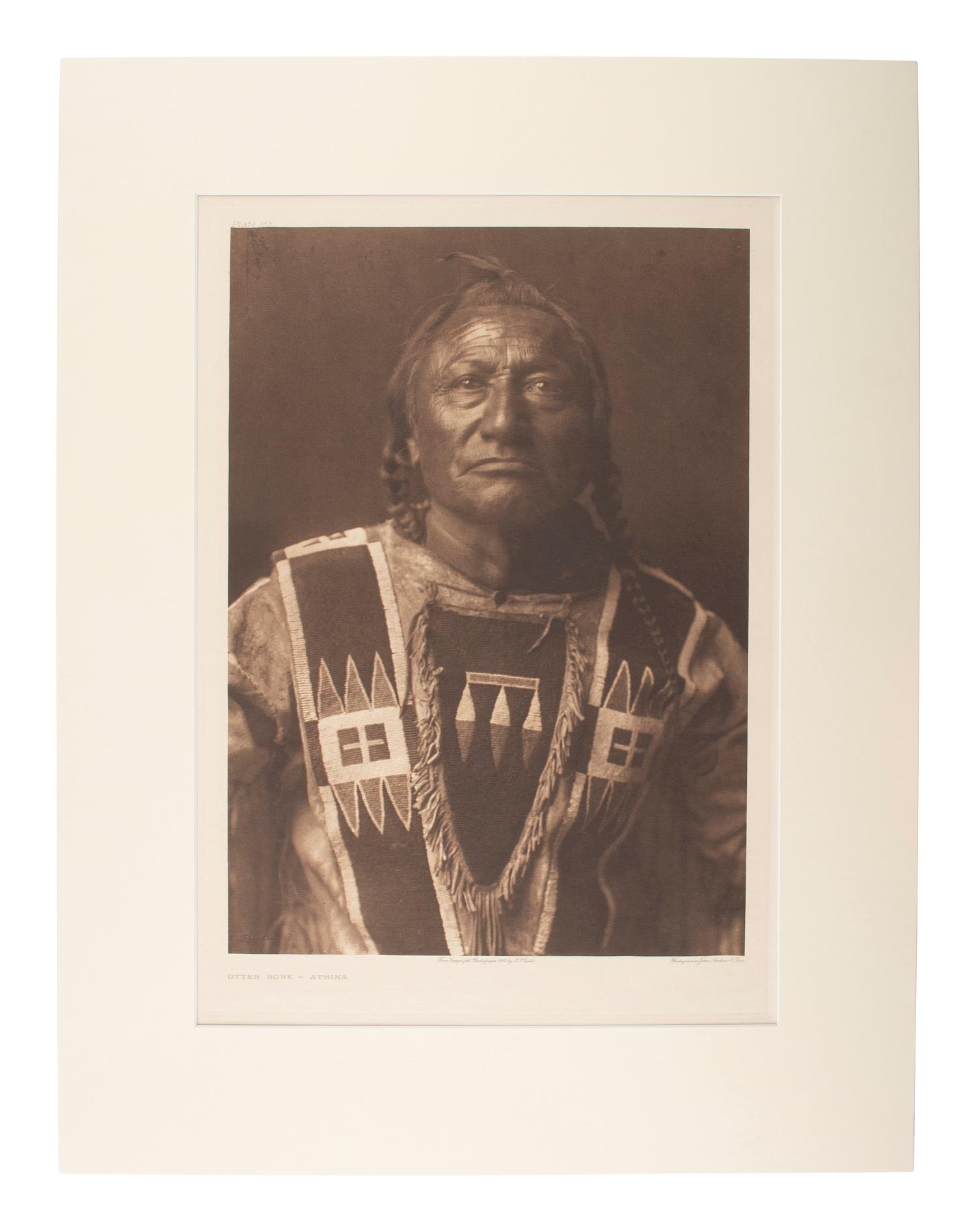[NATIVE AMERICANS]. CURTIS, Edward (1868-1952). Otter Robe - Atsina and Navaho Medicine Man .