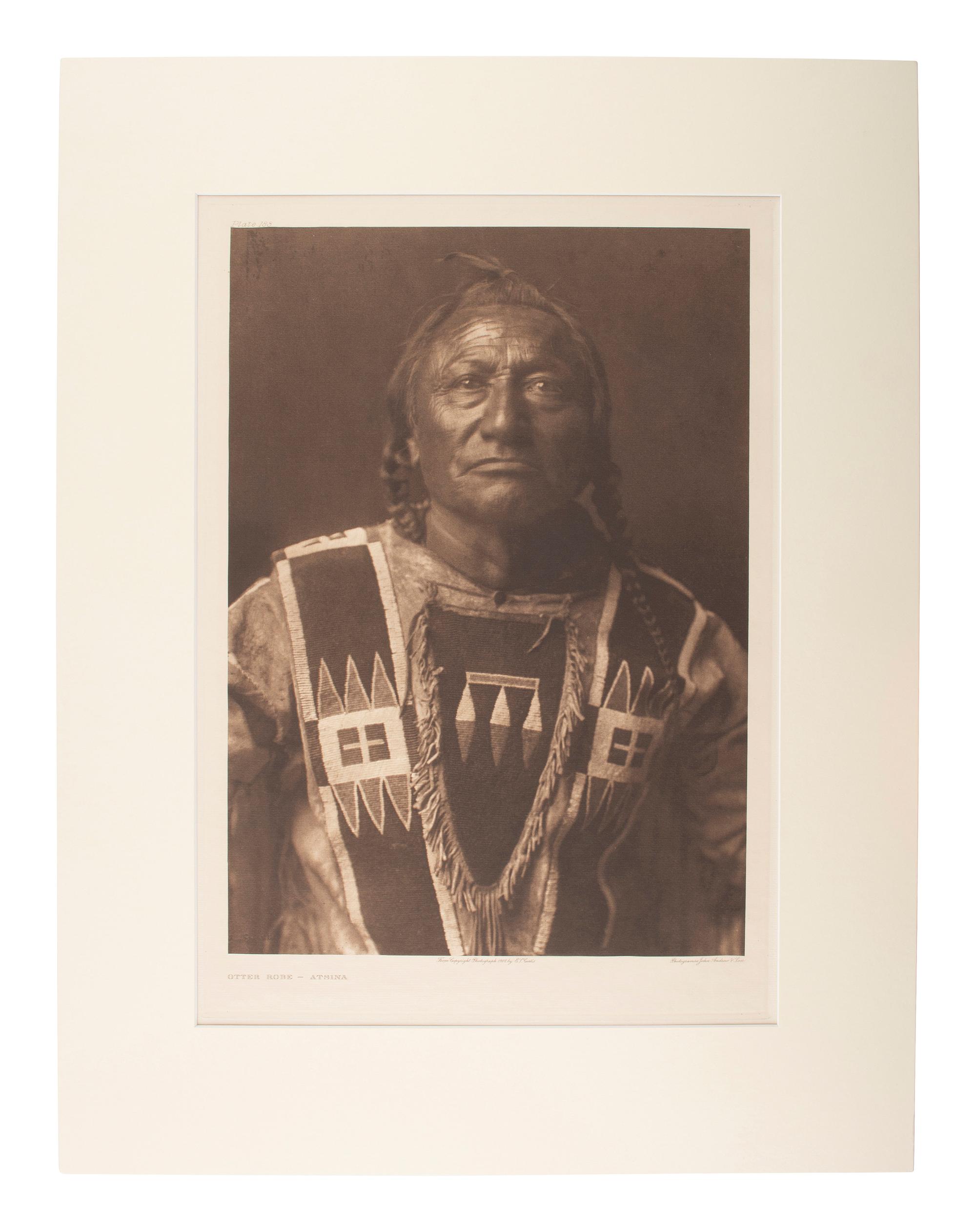 [NATIVE AMERICANS]. CURTIS, Edward (1868-1952). Otter Robe - Atsina and Navaho Medicine Man .