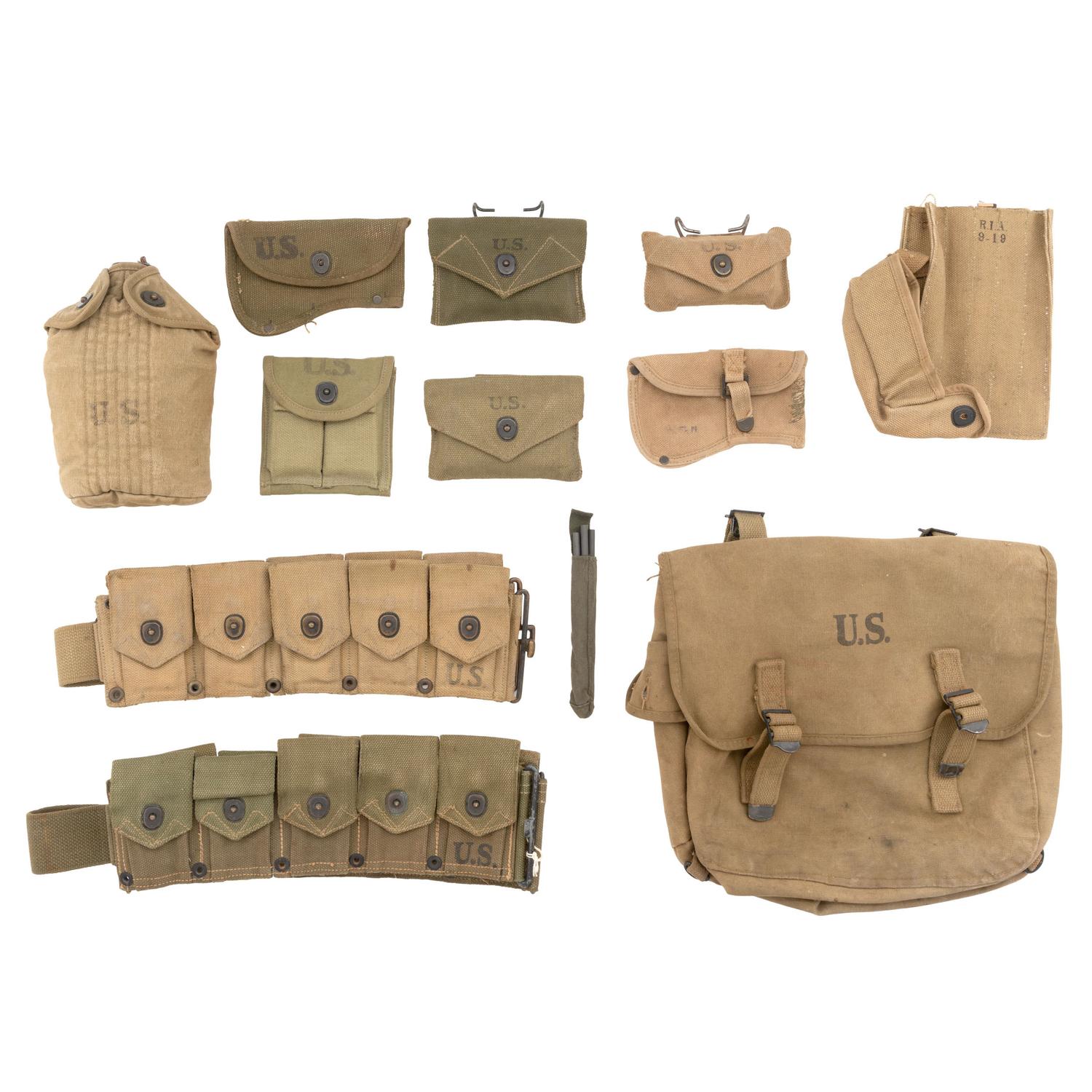 Large Group of WWII Field Gear