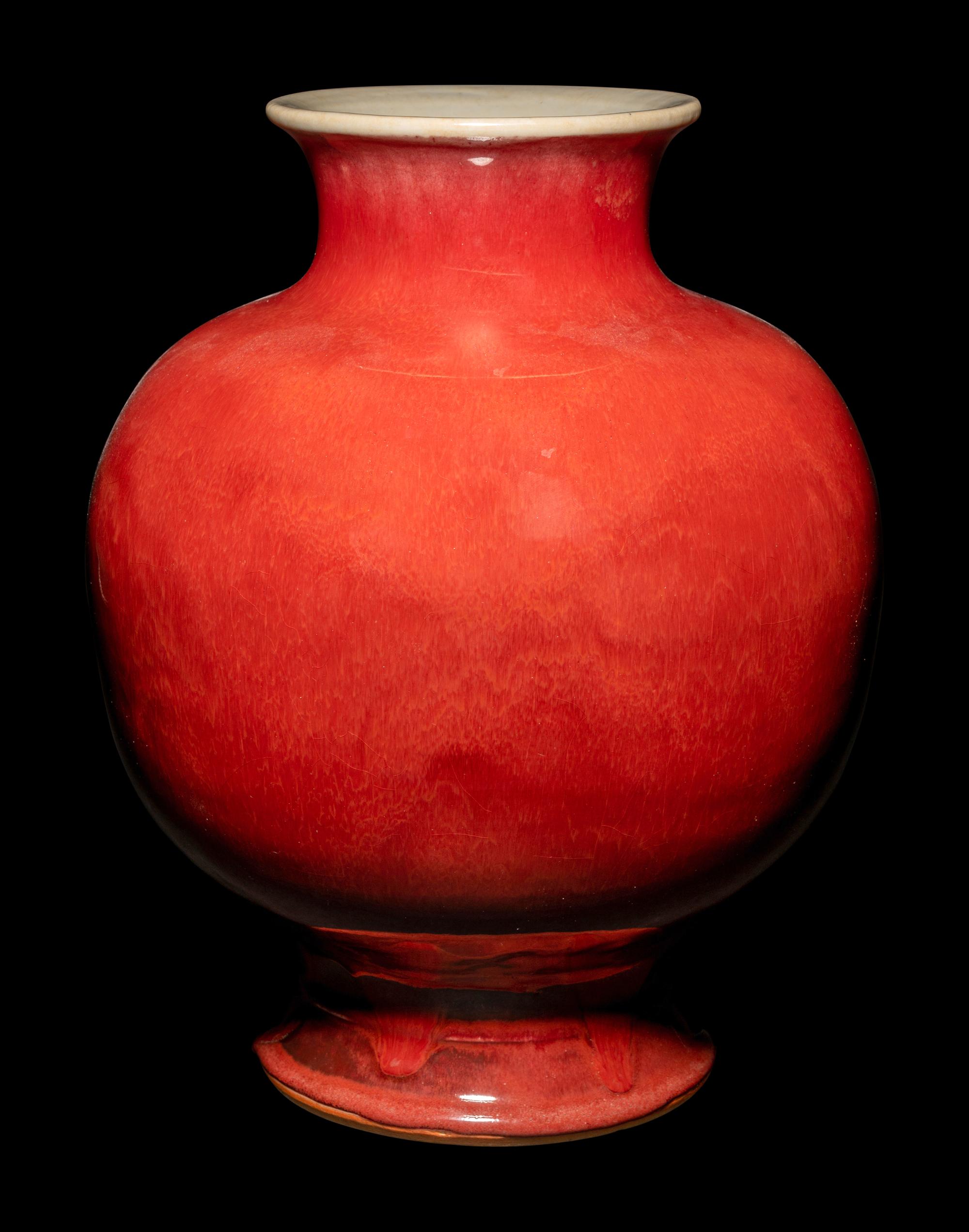 A Sang-de-Boeuf Glazed Porcelain Vase