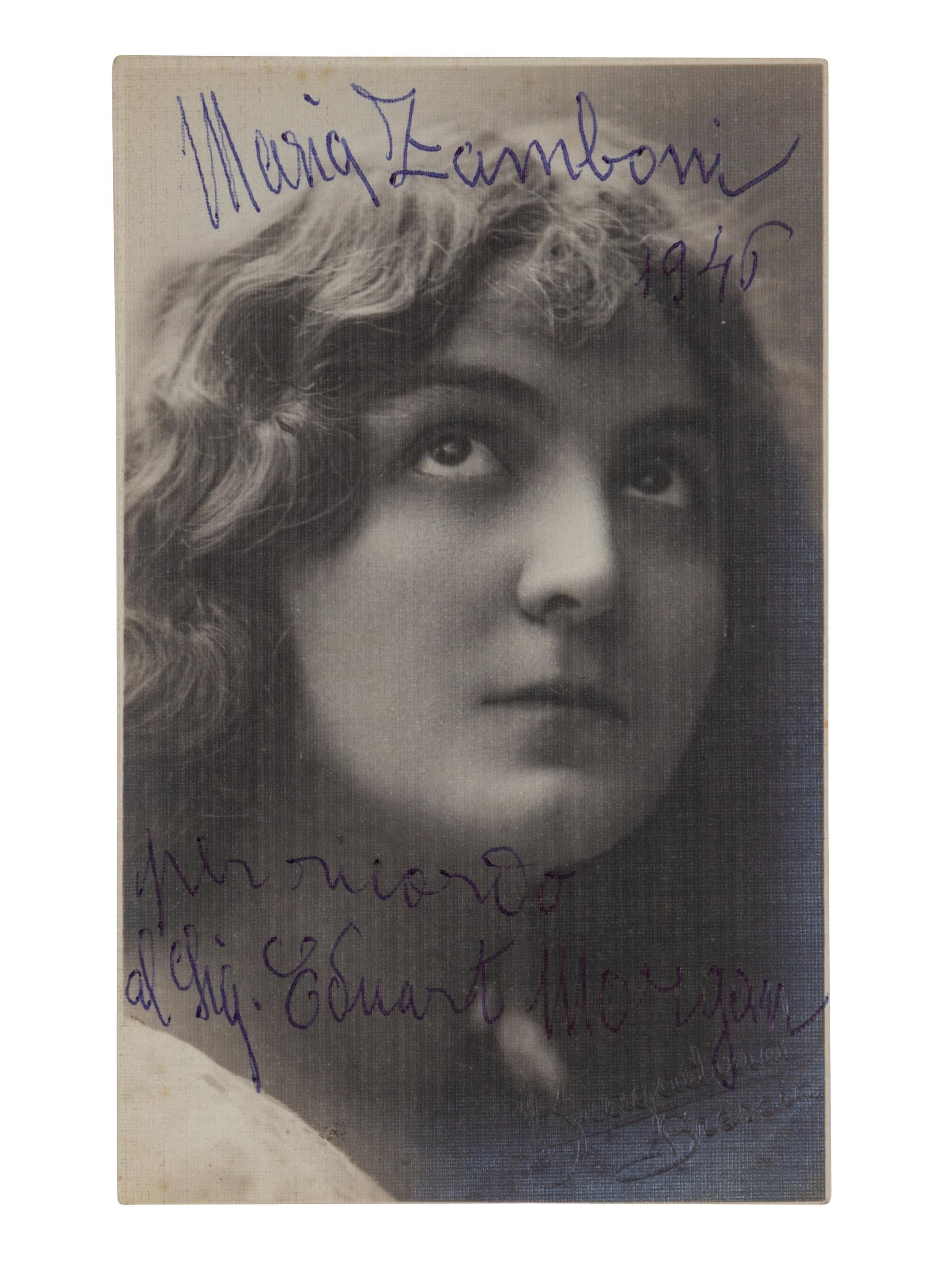 [20TH-CENTURY OPERA SINGERS]. A group of 6 photographs of opera singers from the 1940s, most signed and inscribed, comprising images of: