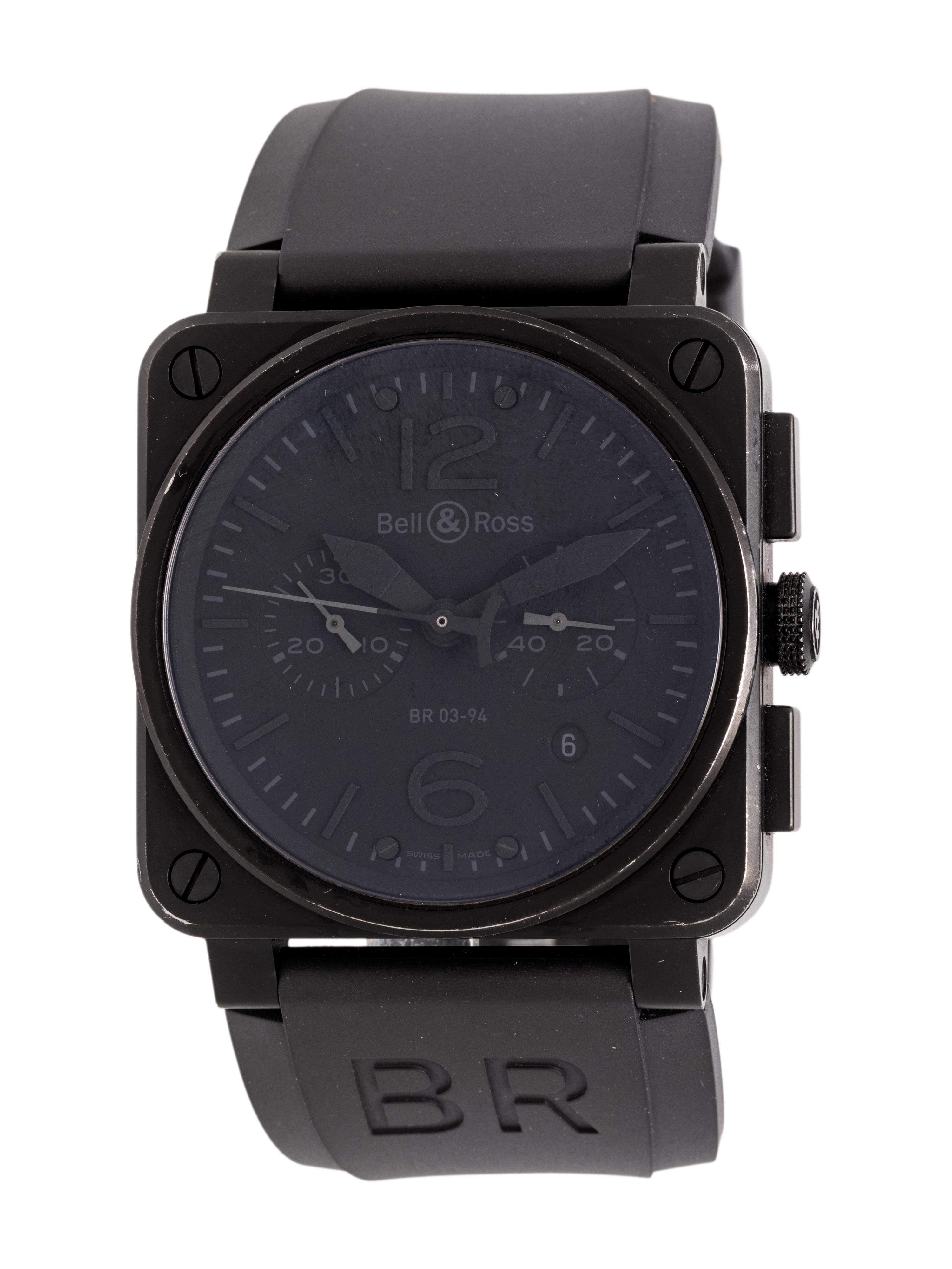 BELL & ROSS, REF. BR03-94 STAINLESS STEEL 'CHRONO STEALTH' CHRONOGRAPH DATE WATCH
