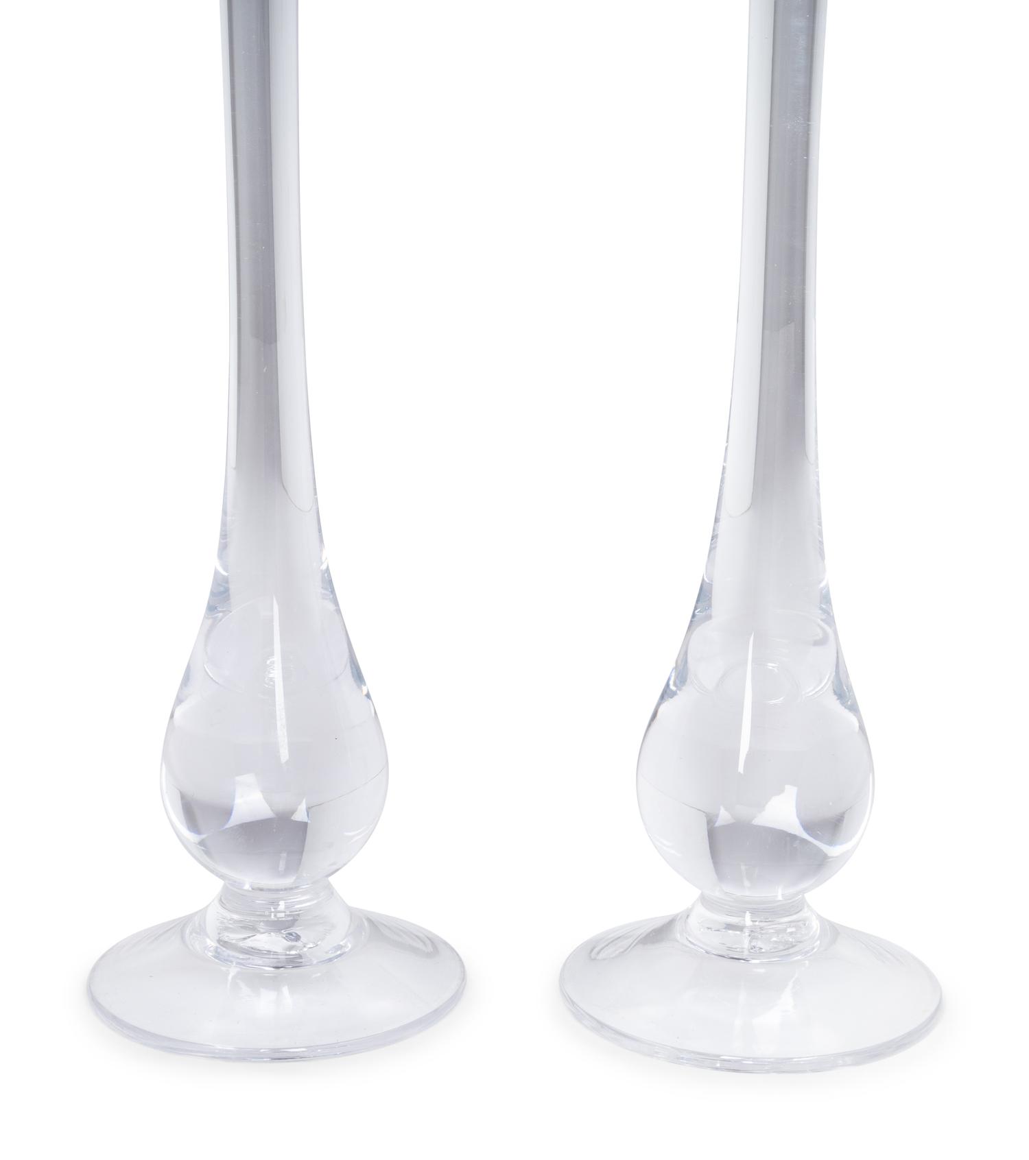 A Pair of Simon Pearce Blown Glass Lamps