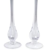 A Pair of Simon Pearce Blown Glass Lamps