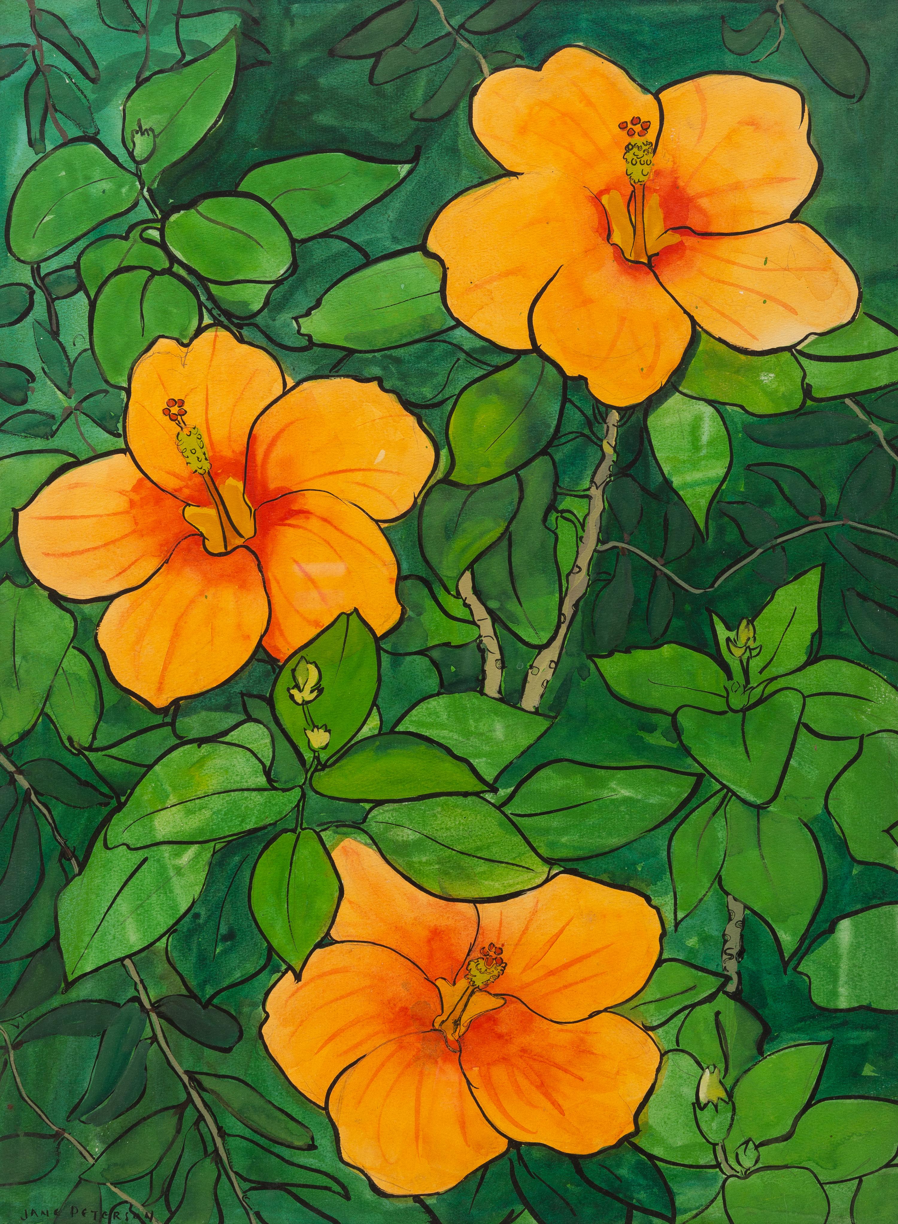 Jane Peterson (American, 1876–1965) — Tropical Hibiscus