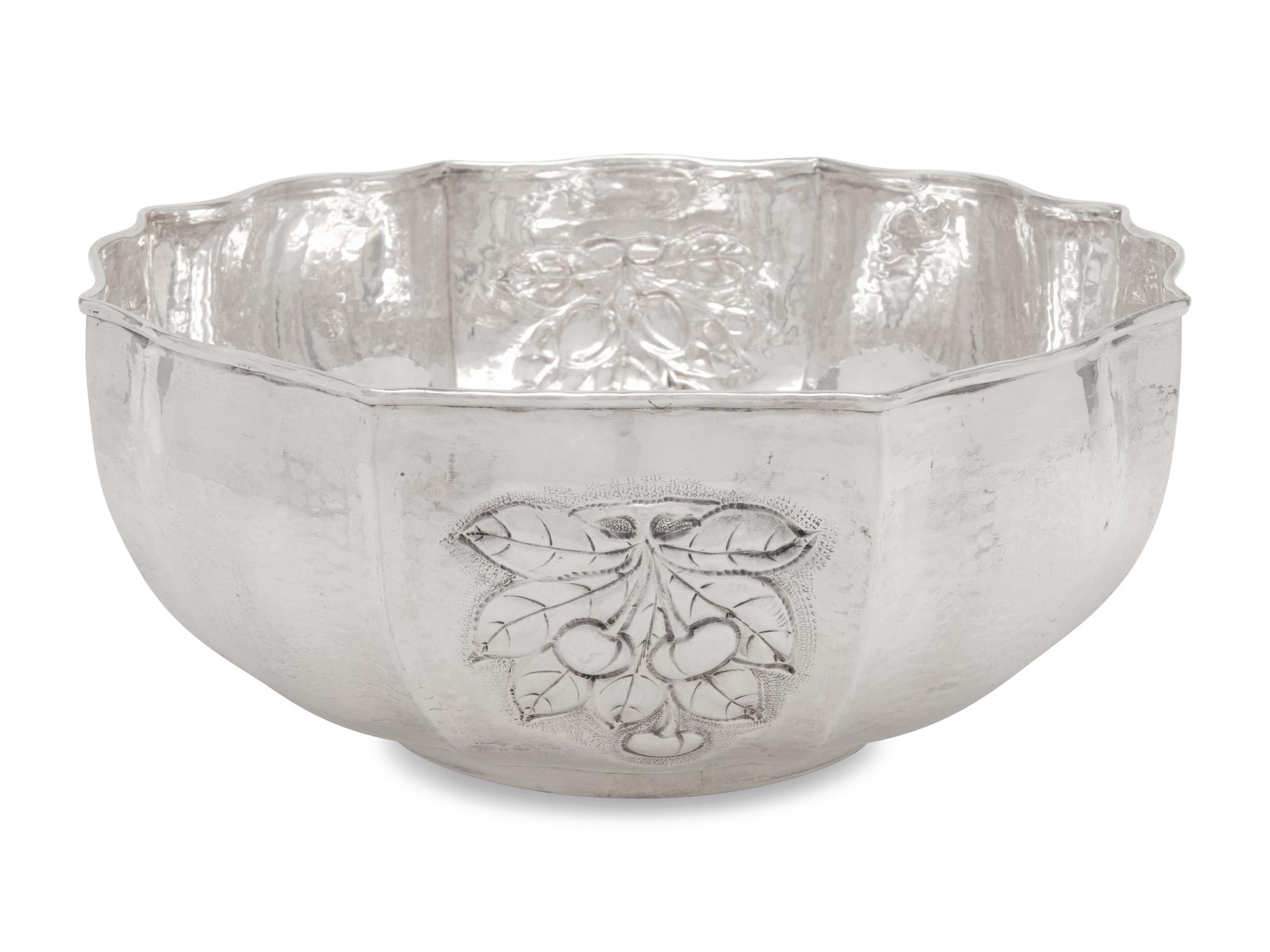 An Italian Silver Centerpiece Bowl