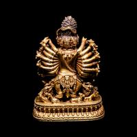 A Sino-Tibetan Gilt Silver Figure of Yamantaka 銀鎏金大威德金剛