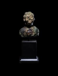 A Romano-Celtic Bronze Bust of Jupiter