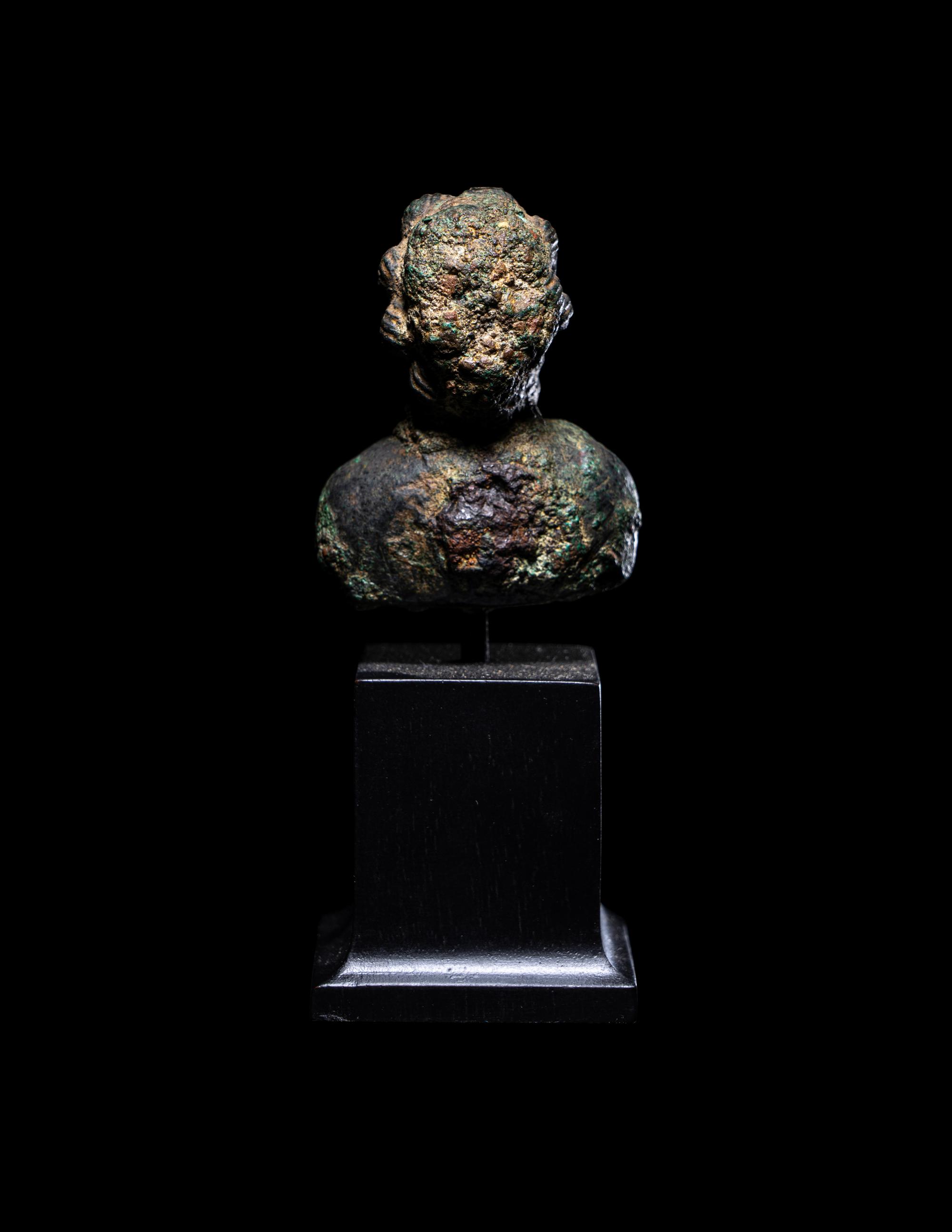 A Romano-Celtic Bronze Bust of Jupiter