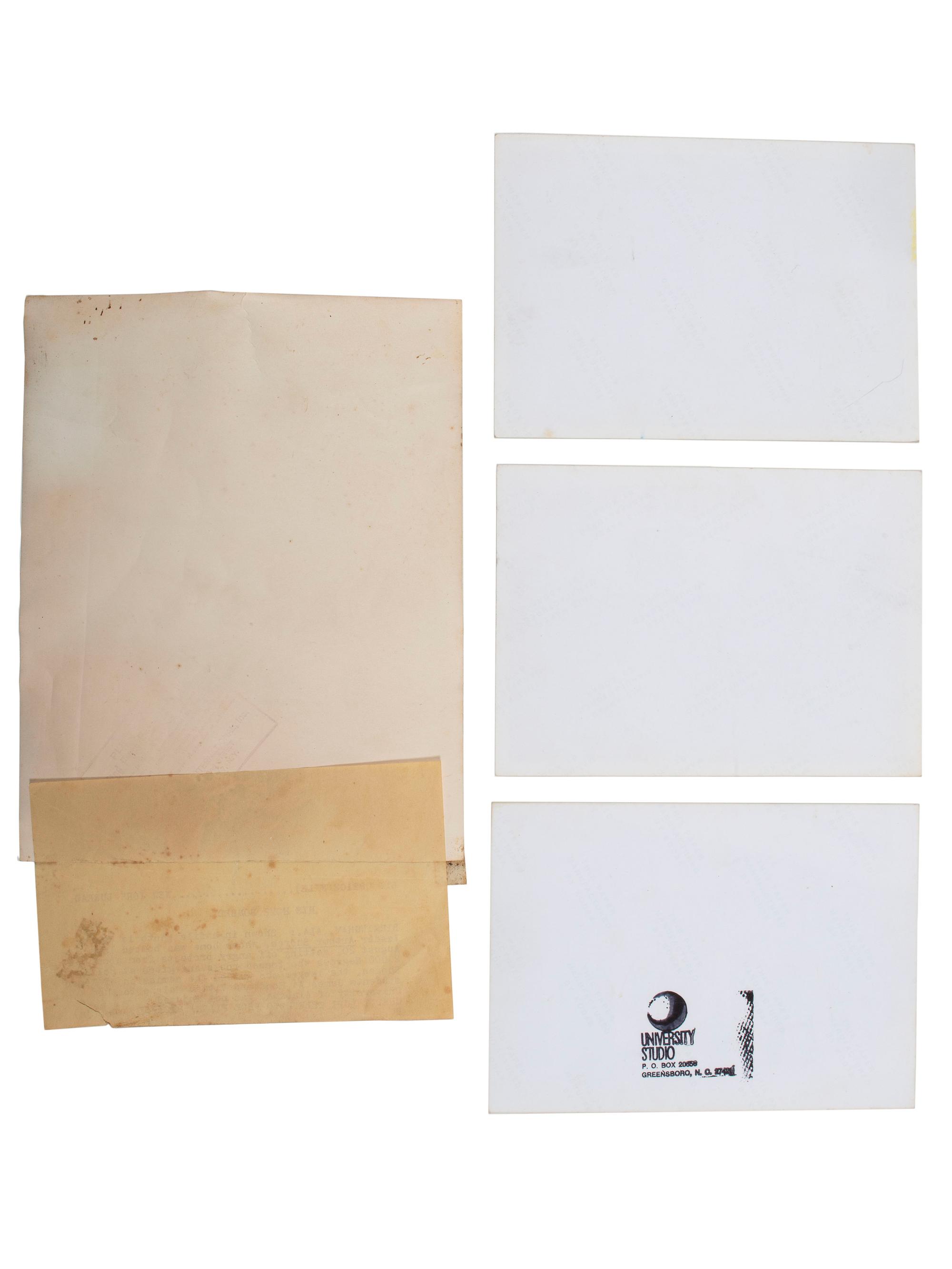 [AFRICAN AMERICANA]. A group of 10 items, featuring press photographs of high profile African Americans, incl. Arthur Shores, Stevie Wonder, and Jesse Jackson.