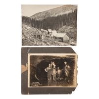 [MINING]. A group of early photographs and ephemera related to mining in the western United States, Canada, and Alaska, comprising:
