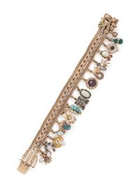 YELLOW GOLD CHARM BRACELET