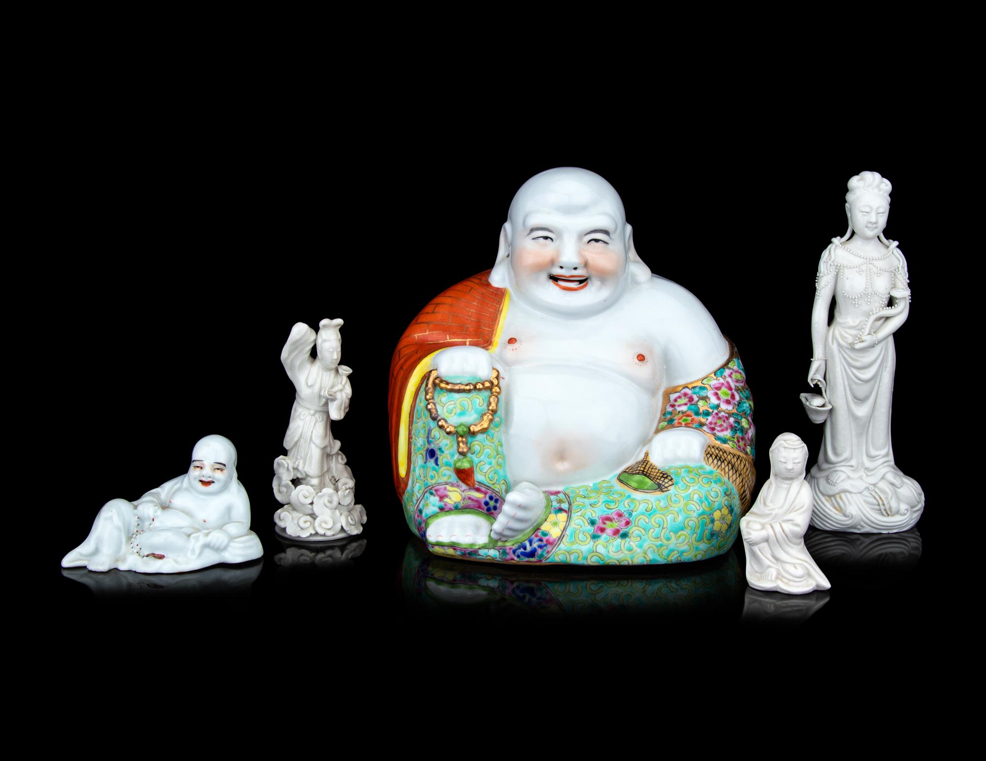 Five Chinese Porcelain Figures