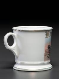 An Express Deliveryman's Porcelain Occupational Shaving Mug