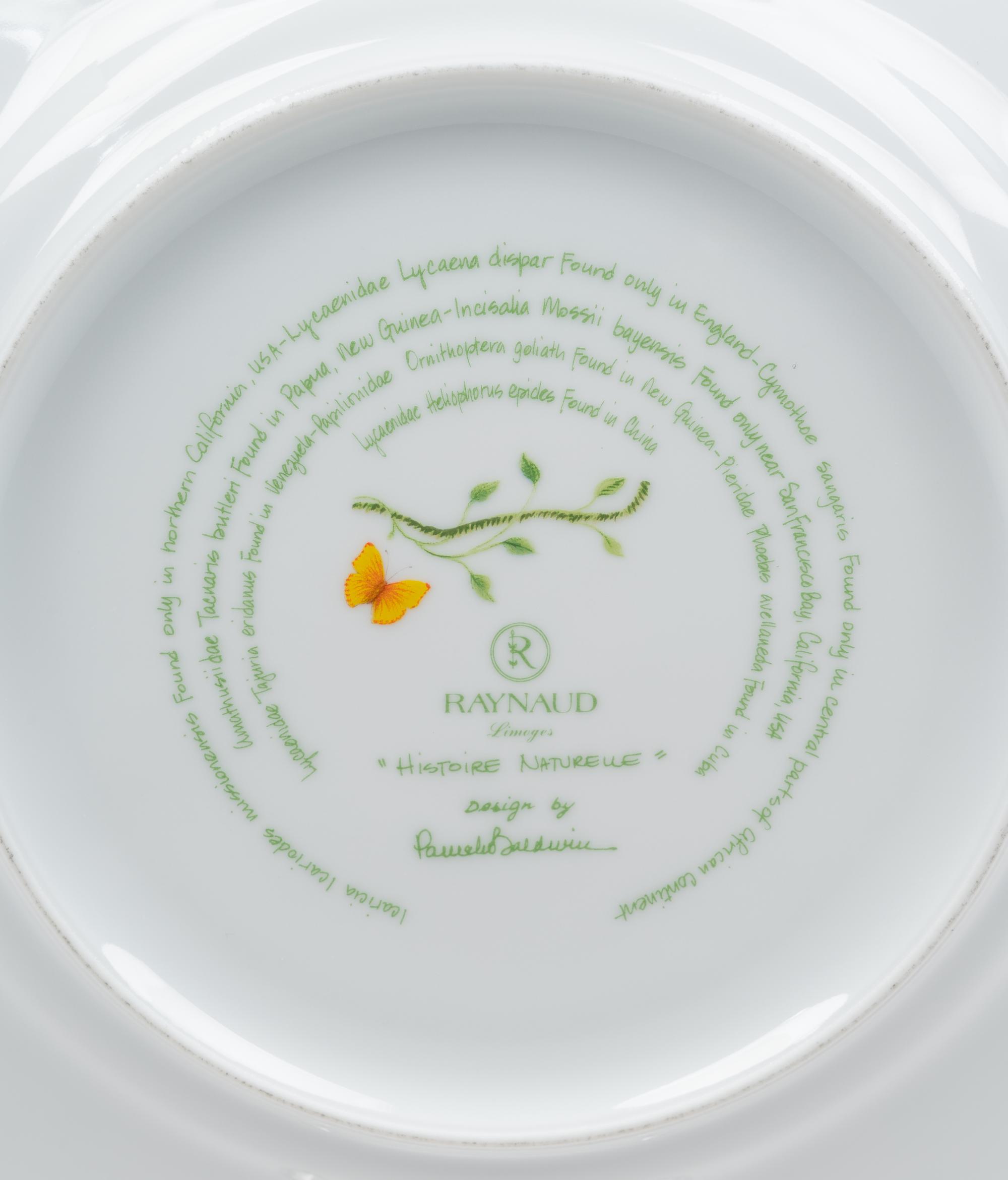A Raynaud-Limoges Histoire Naturelle Porcelain Dinner Service
