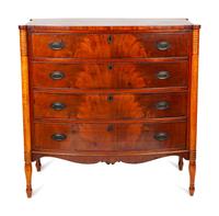 A Bowfront Federal Chest of Drawers