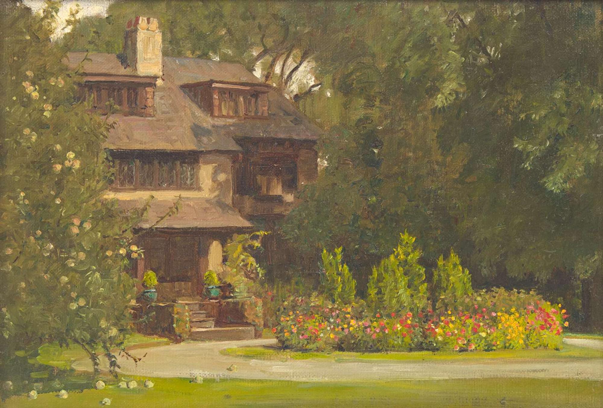 Anna Richards Brewster (American, 1870–1952) - No. Nine Fenmore Road in Early Autumn