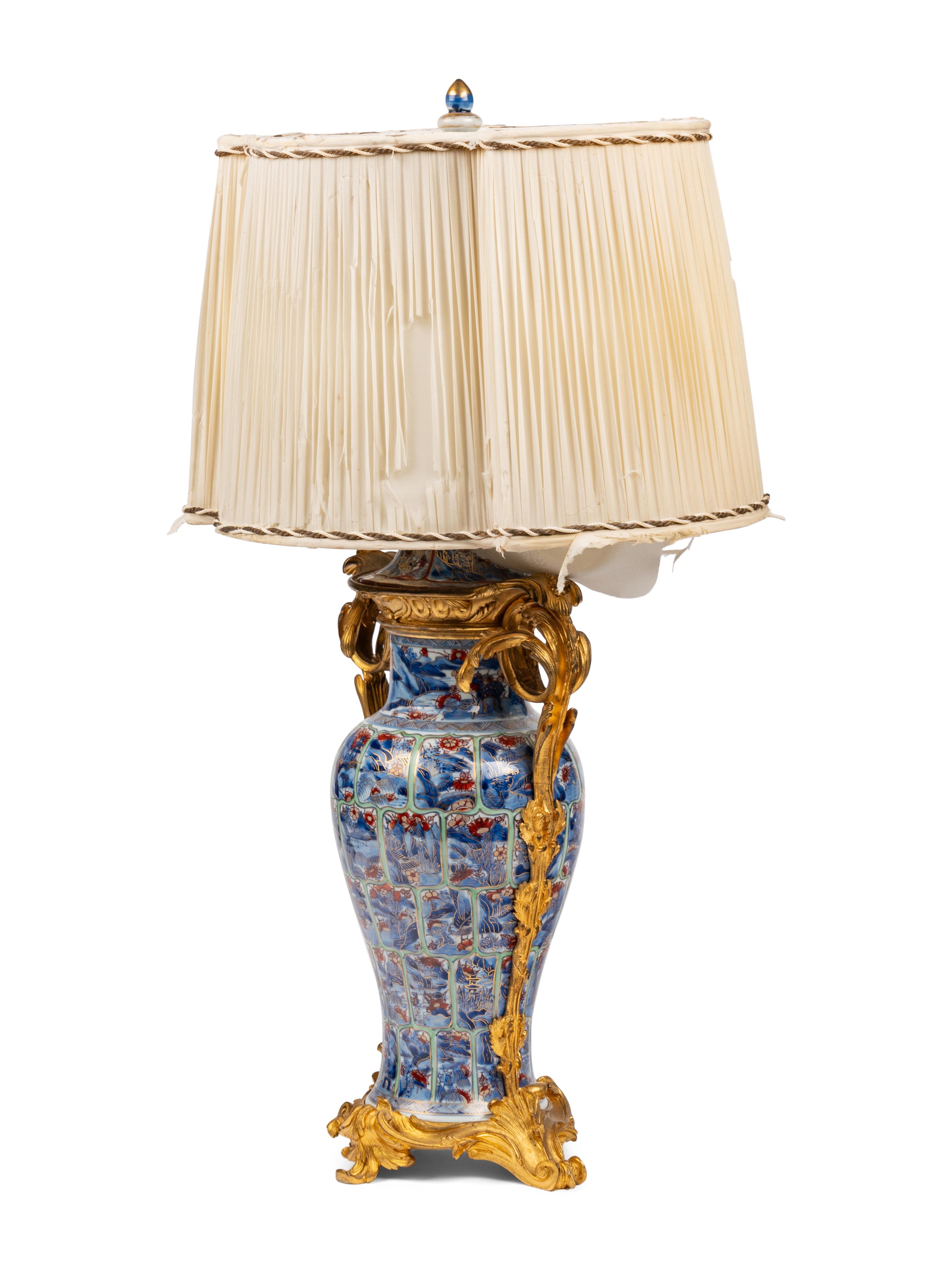 A French Gilt Bronze Mounted Chinese Export Porcelain Vase