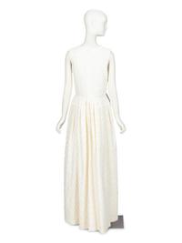 Alexander McQueen, White Jacquard Dress